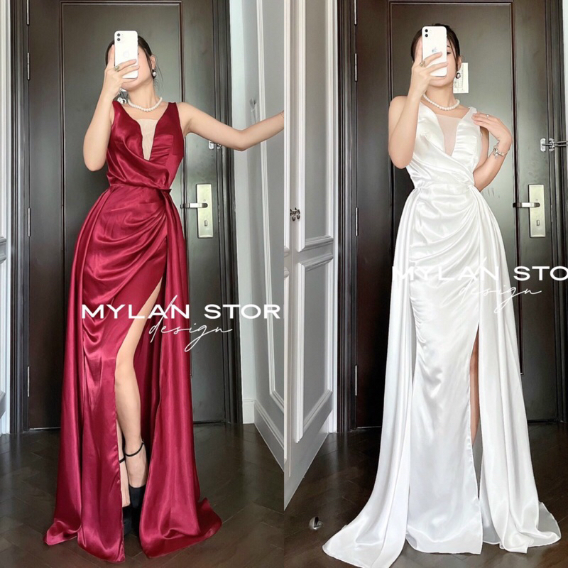 Đầm dạ hội phi tùng dài cao cấp-ML