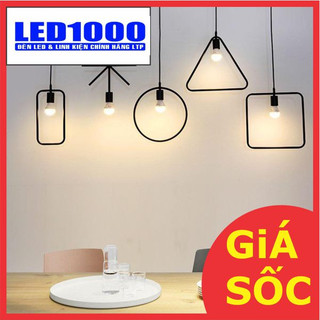 Đèn thả lồng sắt trang trí - đèn thả hình học - msp: ltp-23