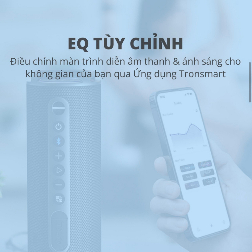 Loa Bluetooth Tronsmart T7 Lite Bluetooth 5.3, Chống nước IPX7, Công suất 24W, Pin 3.7V/4000mAh nghe nhạc 24 giờ