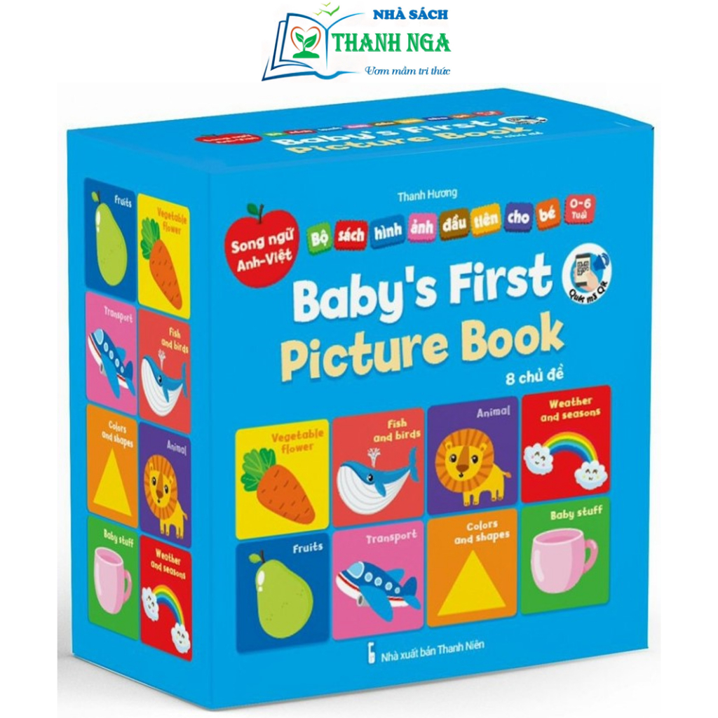 Sách - Bộ Bìa Cứng Thư Viện Hình Ảnh Đầu Tiên Cho Bé Về Thế Giới Xung Quanh Baby's First Picture Book (8 Cuốn)