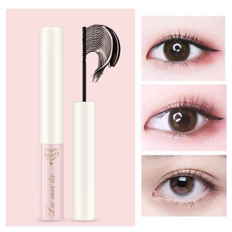Mascara Vỏ Hồng 2 màu đen nâu - Chuốt mi Siêu Mảnh Tơi Mi Lameila Skinny Microcara M69