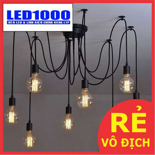 Đèn thả trần trang trí - đèn thả trần mạng nhện 10 đầu - msp: ltp-18d10
