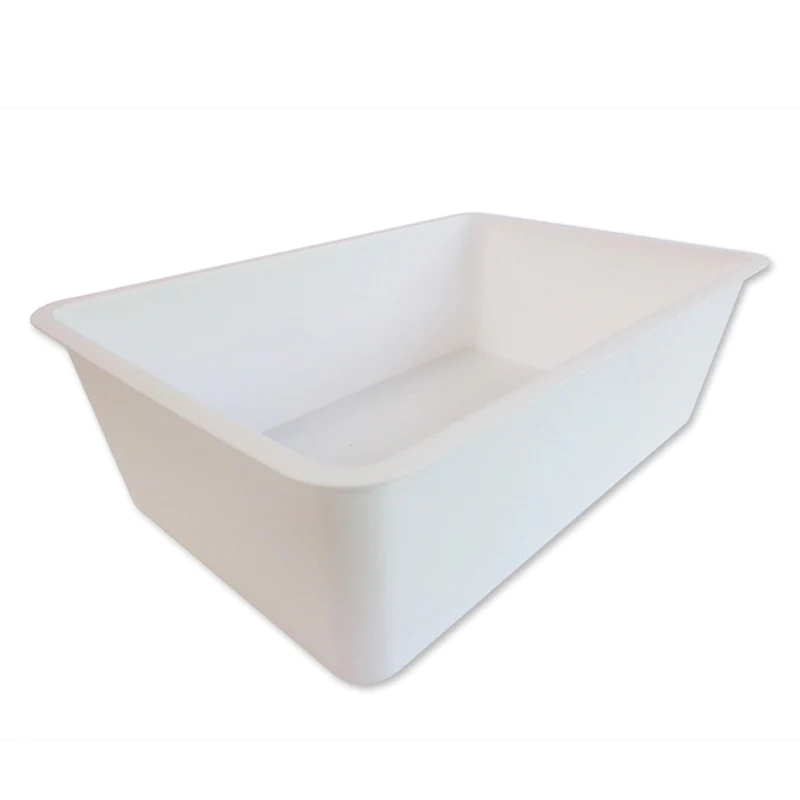 Daiso Hộp nhựa đựng đồ màu trắng - Squared Strage Box White 25x37x11.5cm (cái)
