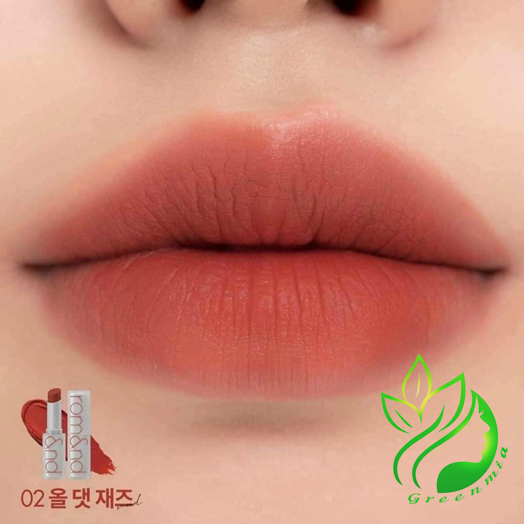 Son Thỏi Romand Zero 02 All That Jazz Cam Gạch Son Romand Zero Matte Lipstick Lì Mịn