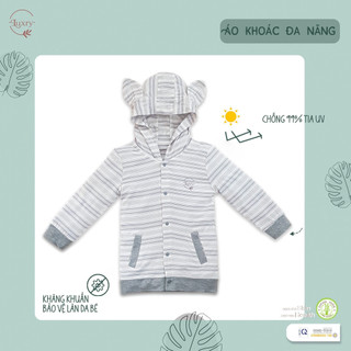 Áo khoác chống gió chống nắng nhà Luxry chất liệu vải sợi tre cho bé trai bé gái dưới 5 tuổi