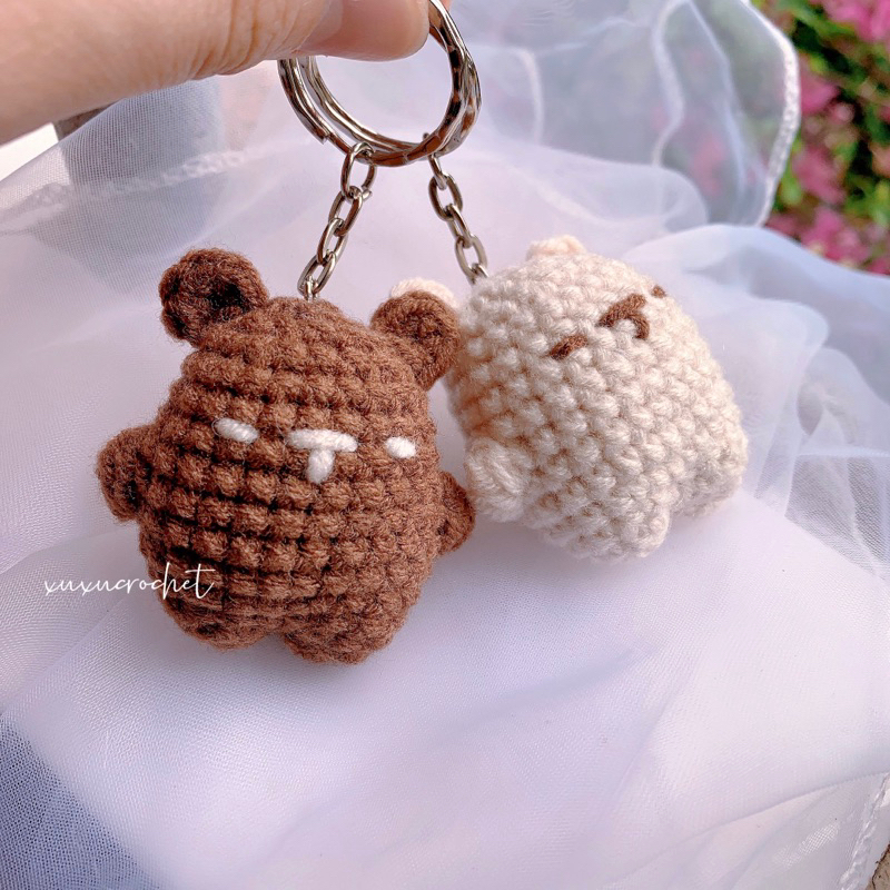 Móc Khoá Gấu Bằng Len | xuxucrochet
