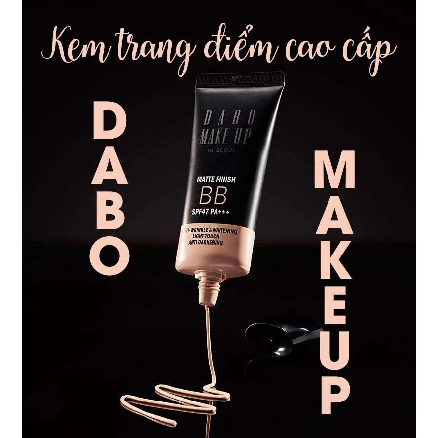 Kem Nền BB Cream Siêu Mịn, Mỏng Nhẹ Lâu Trôi 5 IN1 Makup Matte DABO Hàn quốc 50ml/Hộp