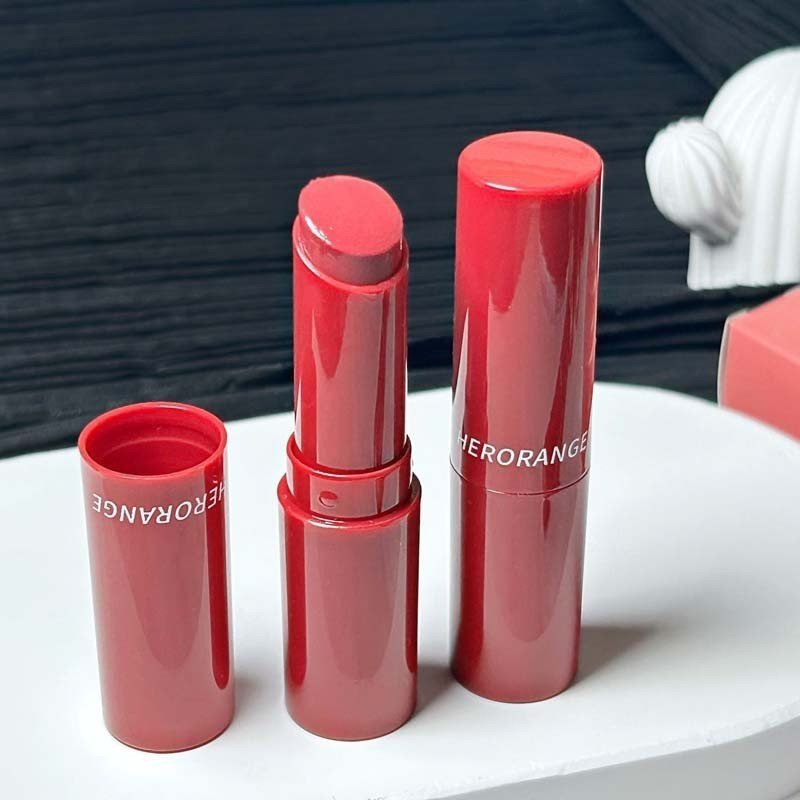 Son thỏi vỏ đỏ HERORANGE dưỡng ẩm mềm môi căng mọng High Sweet Crystal Glossy Lipstick HERO72