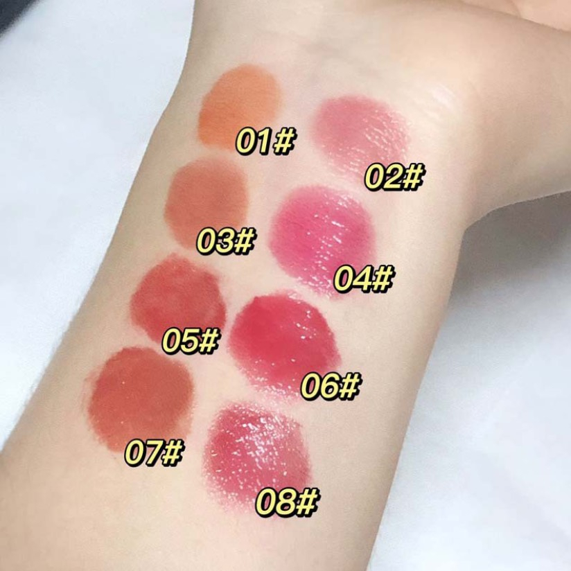 Son thỏi vỏ đỏ HERORANGE dưỡng ẩm mềm môi căng mọng High Sweet Crystal Glossy Lipstick HERO72