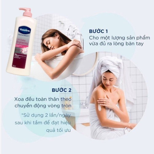 Kem dưỡng thể vaseline 10x thái lan  320ml