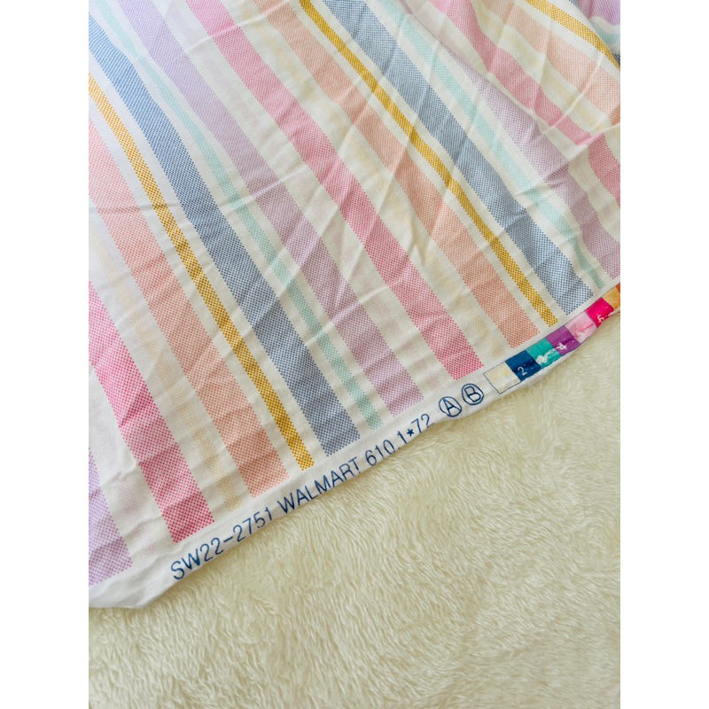 Vải thun cotton 2c sọc ngang màu pastel