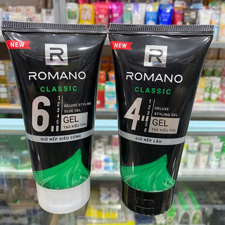 Gel Tạo kiểu tóc giữ nếp siêu cứng Romano Classic 150g