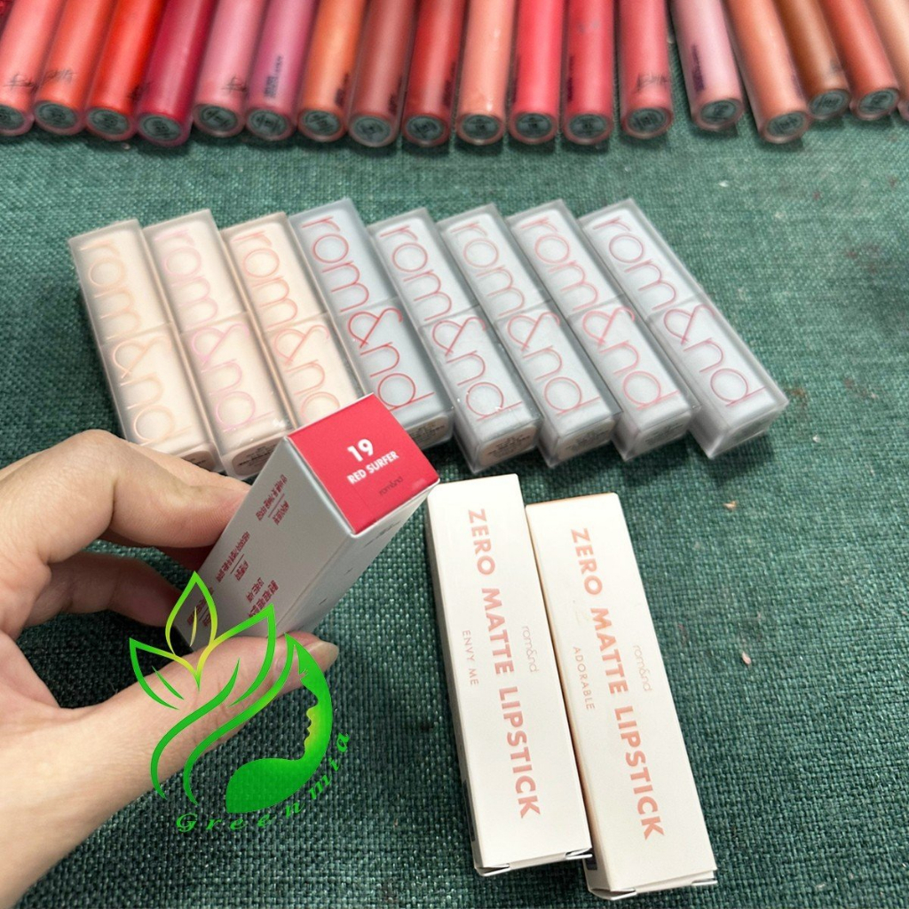 Son Thỏi Romand Zero 06 Awesome Hồng Cam Nude Son Romand Zero Matte Lipstick Lì Mịn