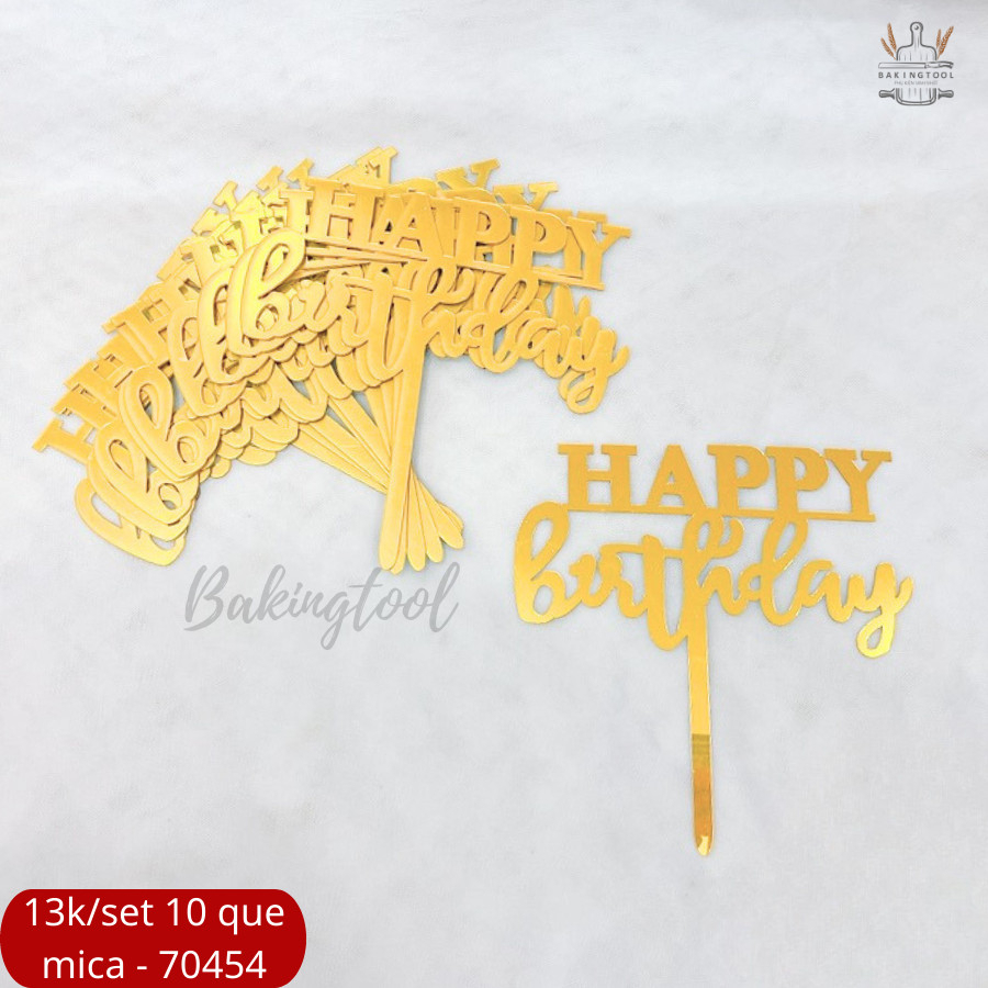 SET 10 THẺ MICA TRANG TRÍ BÁNH HÀNG LOẠI 2