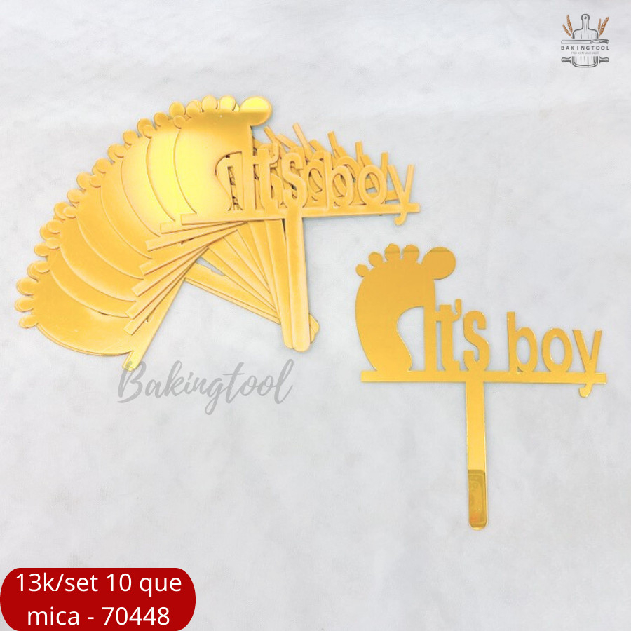 SET 10 THẺ MICA TRANG TRÍ BÁNH HÀNG LOẠI 2