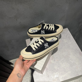 [ Chính Hãng ] Giày Sục MLB Playball Origin Mule New York Yankees NY Đen Slip on ( 3AMUUA11N-50BKS ) | PiuPiu Authentic