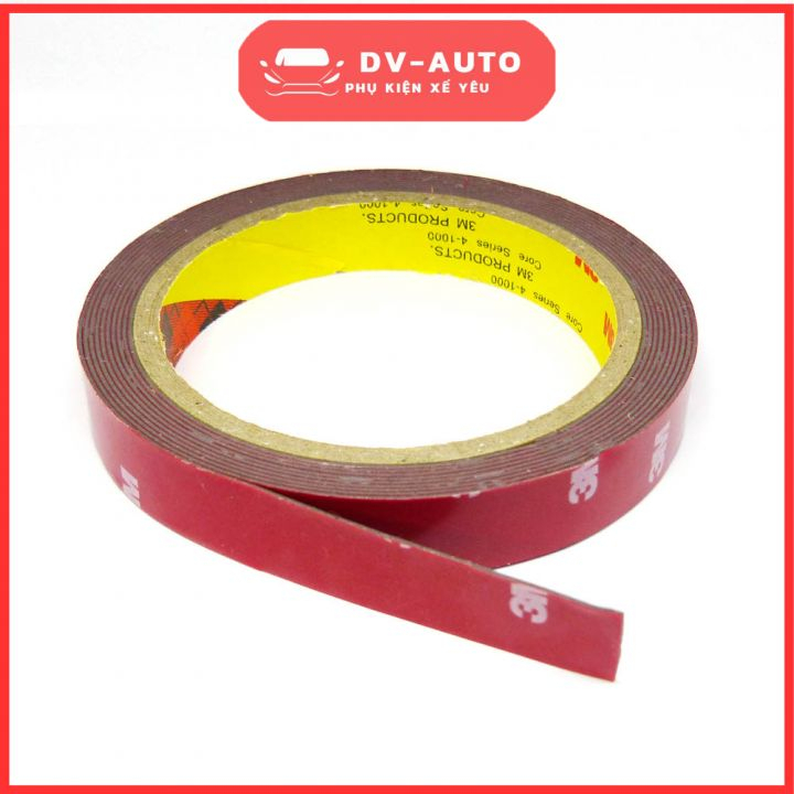 Băng keo chuyên dụng 3m 2 mặt đủ size đục,trong.Dung môi 3m trợ dính băng keo by DV AUTO