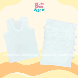 Áo ba lỗ cotton trắng trơn cho bé AO02 BambeeMart