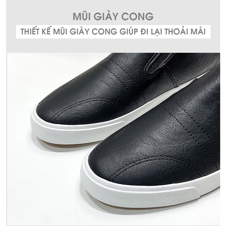 Giày lười nam slip on chất liệu da mang lại phong cách trẻ trung, năng động - MG01