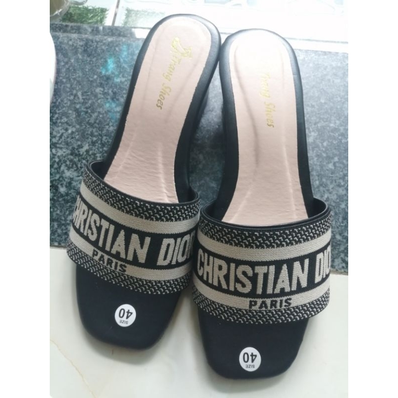 Giày nữ quai bảng chử gót 4cm cực hót đủ bigsize 35 đến 45