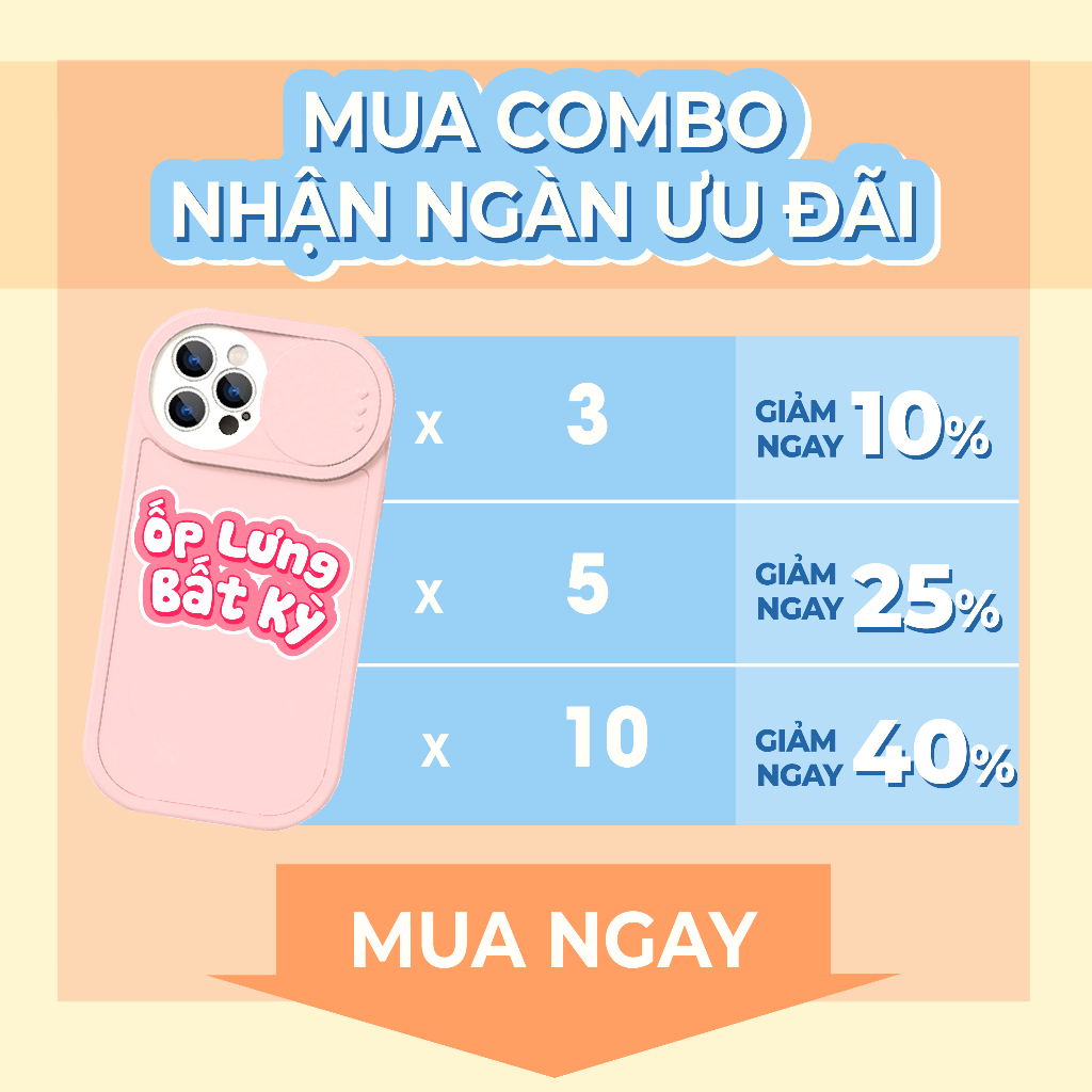 Ốp lưng iphone nơ camera hình vuông vịt và heo 6/6splus/7/7plus/8/8plus/x/xr/xs/11/12/13/pro/max/plus/promax-Awifi S3-5