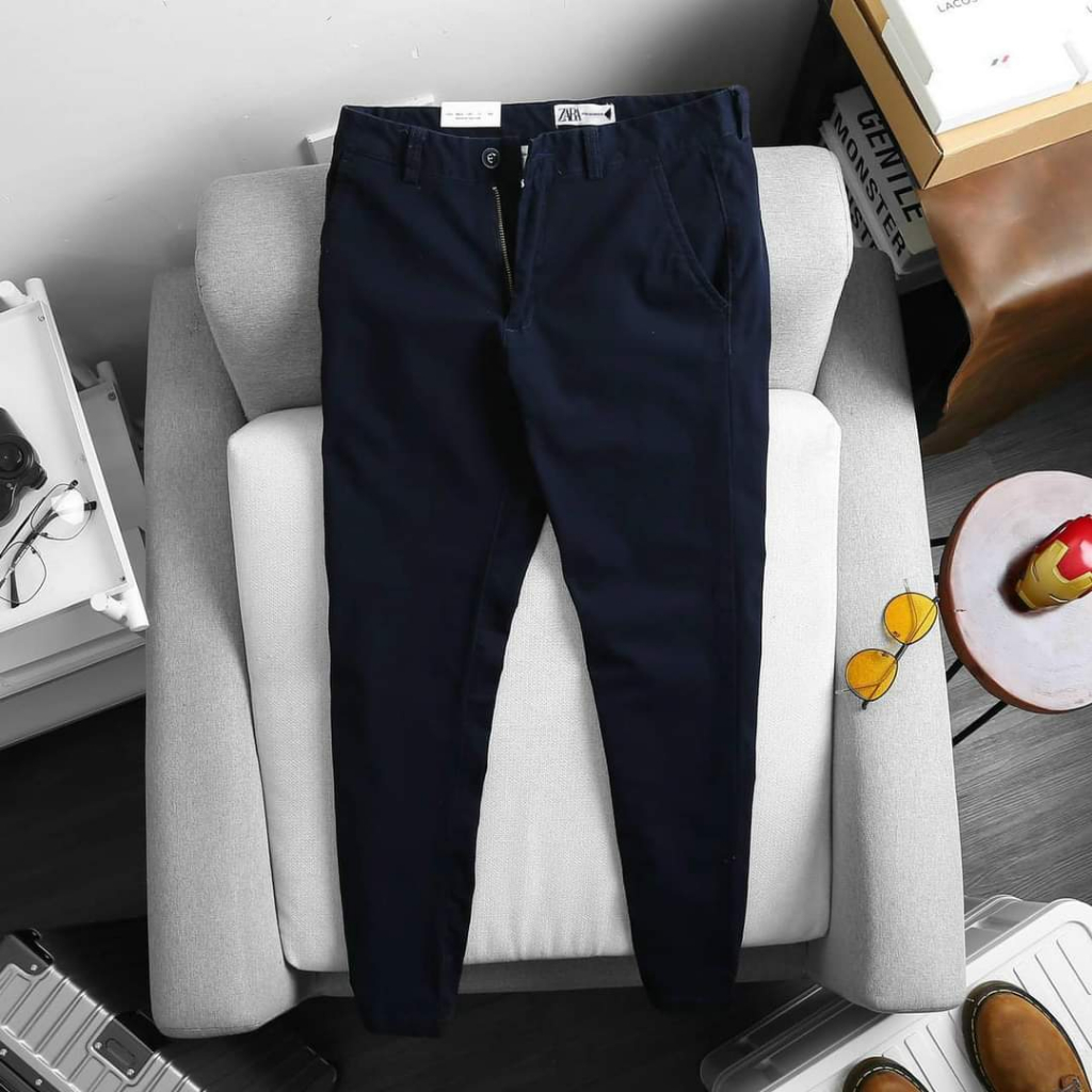 Quần Kaki nam Slim Fit Hàn Quốc co giãn Bền Màu, Không Xù Lông