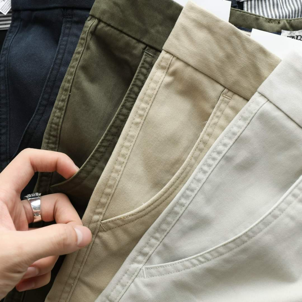 Quần Kaki nam Slim Fit Hàn Quốc co giãn Bền Màu, Không Xù Lông