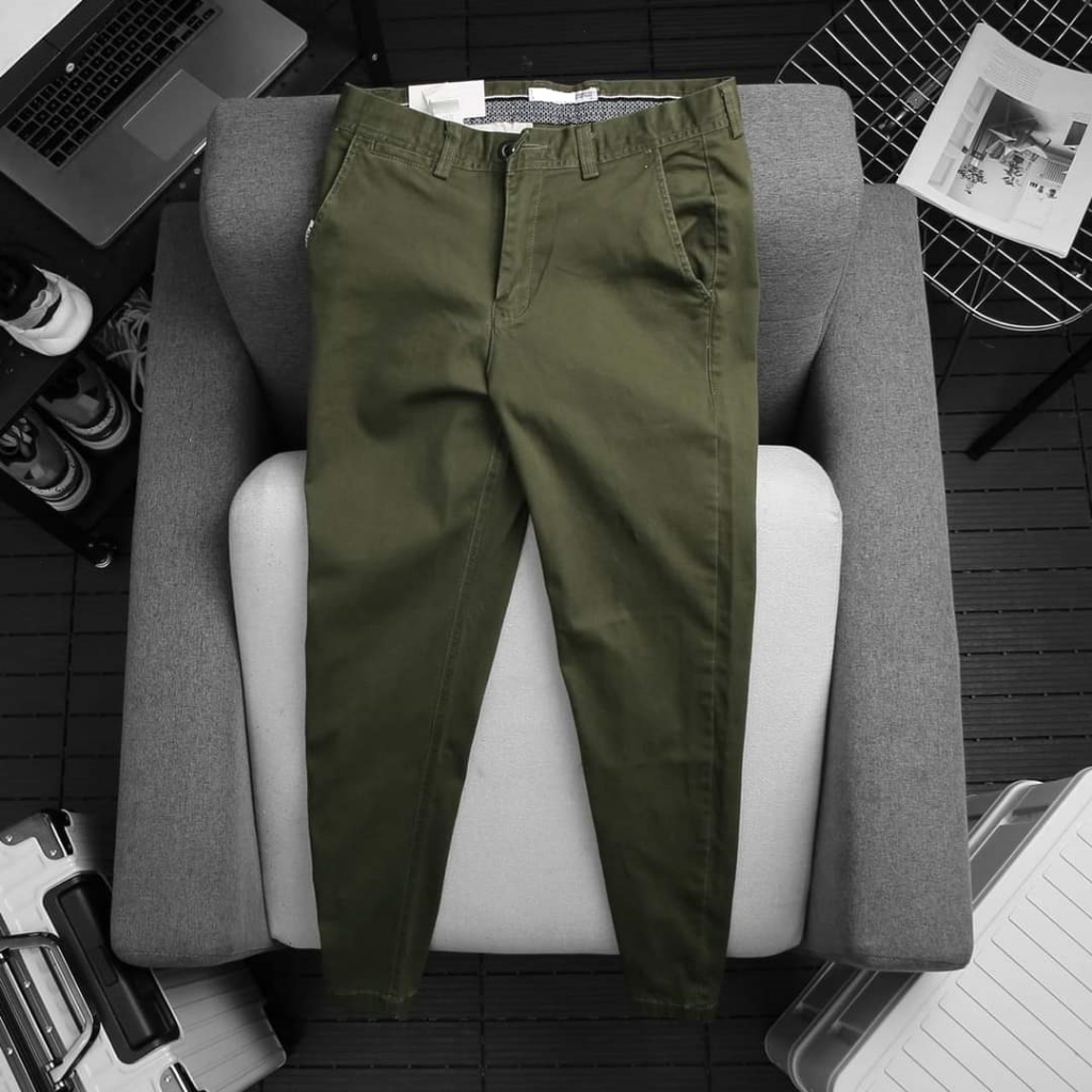 Quần Kaki nam Slim Fit Hàn Quốc co giãn Bền Màu, Không Xù Lông