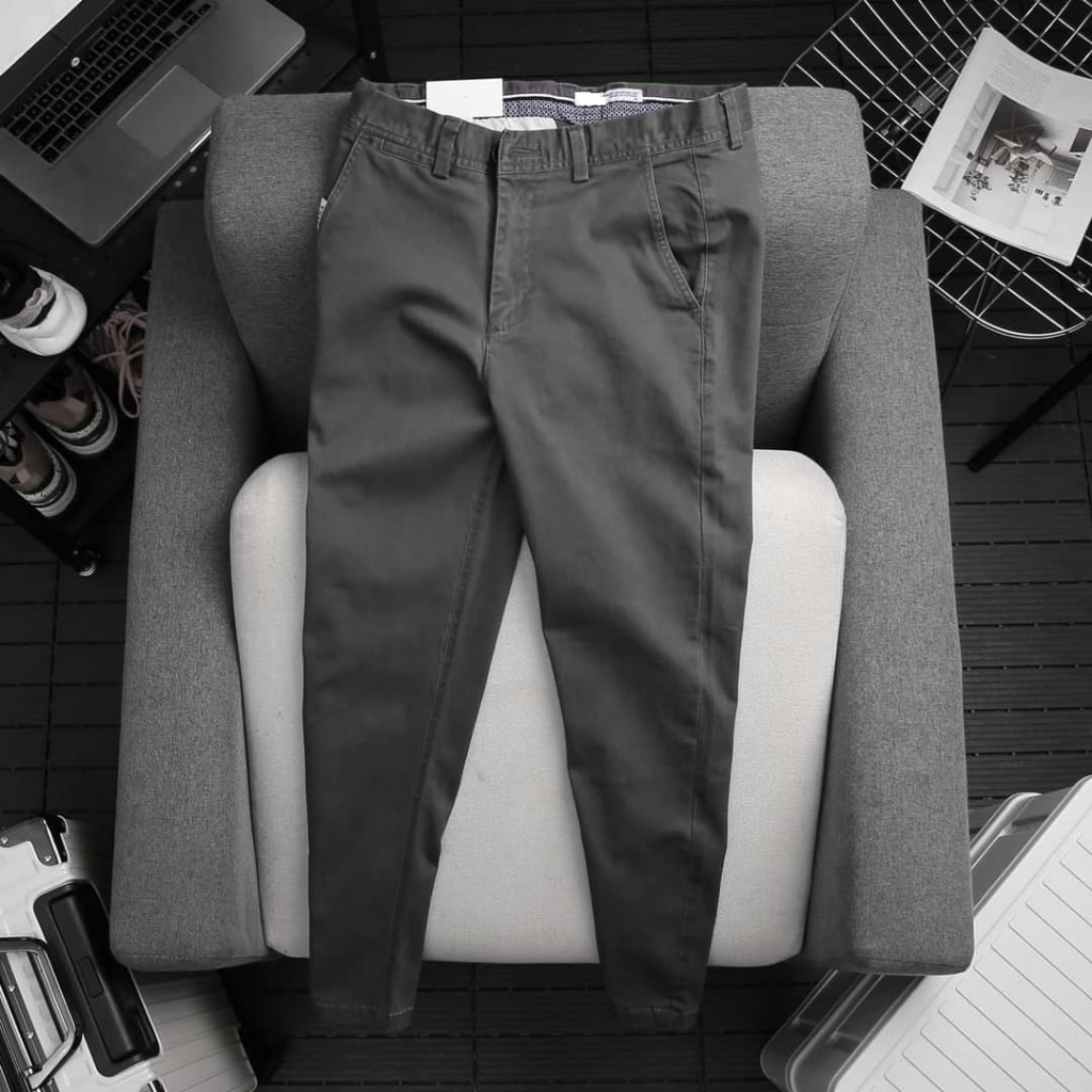Quần Kaki nam Slim Fit Hàn Quốc co giãn Bền Màu, Không Xù Lông