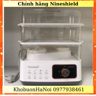 Nồi hấp đa năng Nineshield KB-3001 , Nồi hấp điện 3 tầng có mẫu tặng kèm 2 bát hấp đồ ăn bảo hành chính hãng