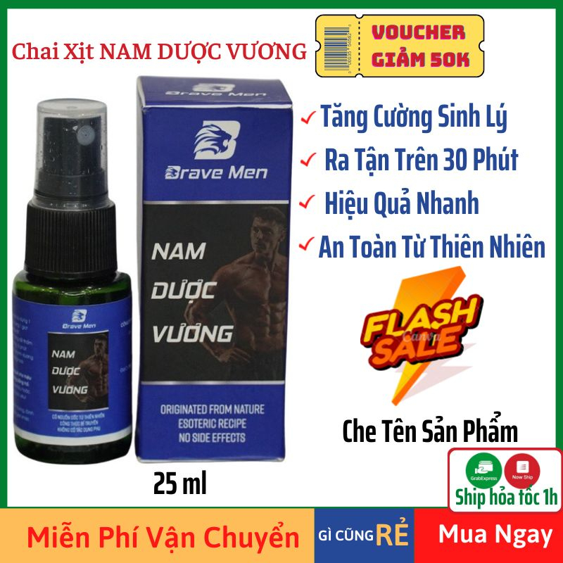 Tăng Cường Sinh Lý Nam Dược Vương Dạng Xịt Dung Tích 25ml, An Toàn Từ Thiên Nhiên Hiệu Quả Sau 15 Phút