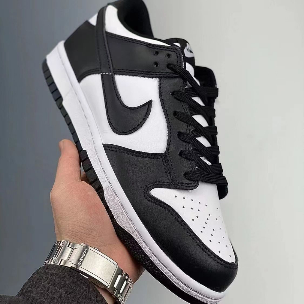 Giày jordan Giày thể thao nữ JD1 low panda đen trắng cổ thấp