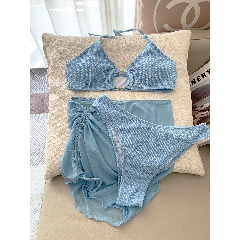 Bikini 2 Mảnh 3 Chi Tiết Liz, Đồ Bơi 2 Dây Chất Xốp Kèm Quây Kín Đáo Sexy Nhiều Màu