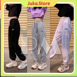 Quần Jogger Nữ nỉ thêu spun Uniex
