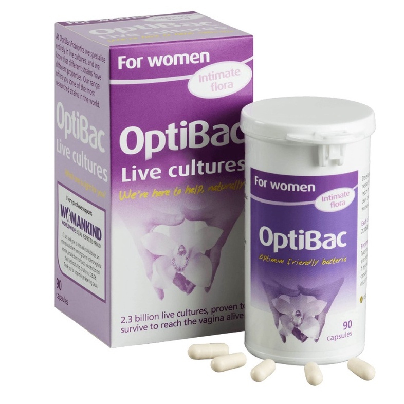 Men Vi Sinh Optibac Probiotics For Women, Ngăn Ngừa Viêm Phụ Khoa, Tiết Niệu (Hộp 14v-30v-90v)