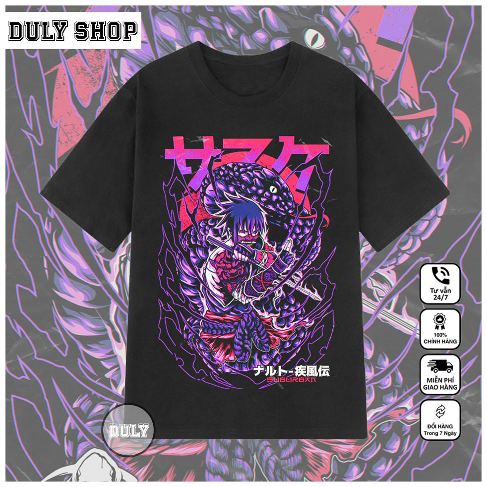 Áo Anime, Áo Naruto in hình Uchiha Itachi mẫu mới đẹp nhất, chất vải cotton co giãn 4 chiều thoáng mát0