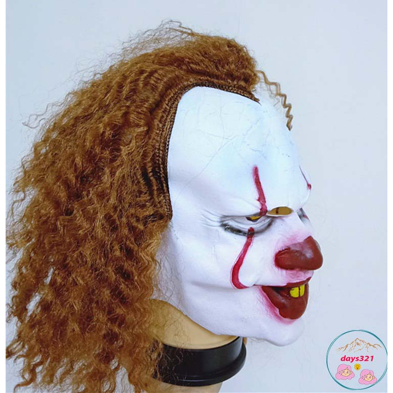 Mặt nạ chú hề cosplay hoá trang , mặt nạ ít pennywise cao cấp