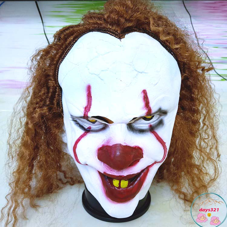 Mặt nạ chú hề cosplay hoá trang , mặt nạ ít pennywise cao cấp