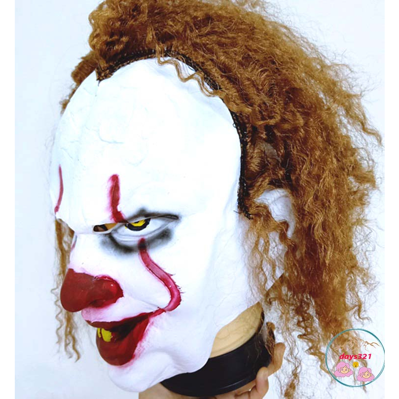 Mặt nạ chú hề cosplay hoá trang , mặt nạ ít pennywise cao cấp