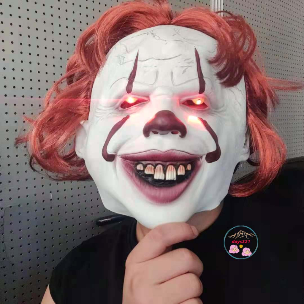 Mặt nạ chú hề cosplay hoá trang , mặt nạ ít pennywise cao cấp
