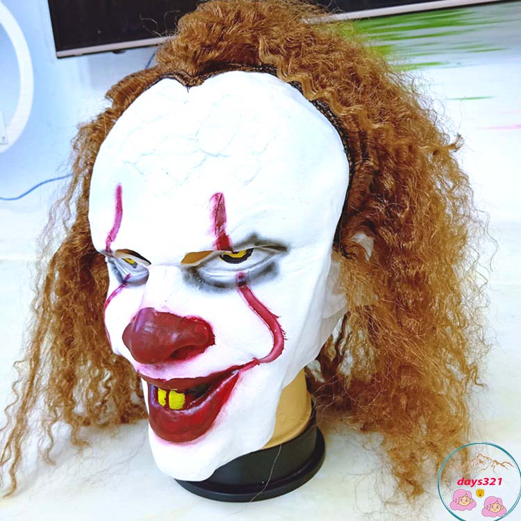 Mặt nạ chú hề cosplay hoá trang , mặt nạ ít pennywise cao cấp