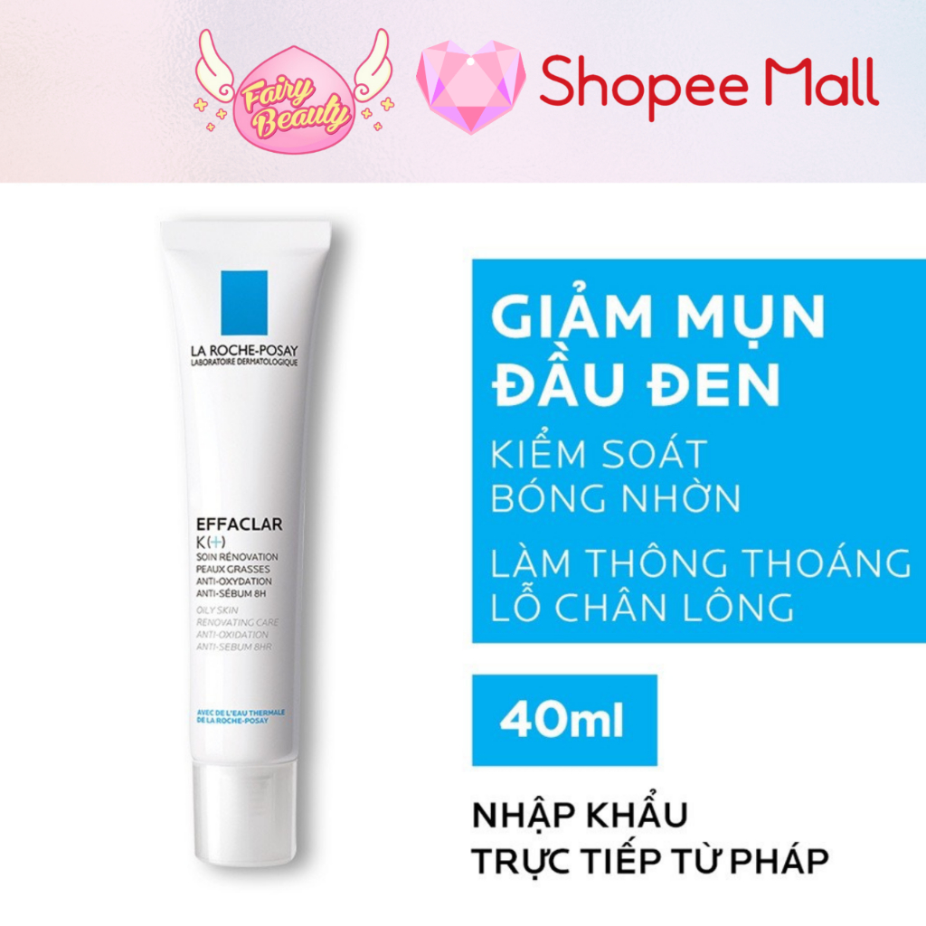 [LA ROCHE-POSAY] Bộ Sản Phẩm Làm Sạch Và Ngăn Ngừa Mụn Tối Ưu ( K+ 40ml - Effaclar Gel 15ml - Uvmune 400 3ml )