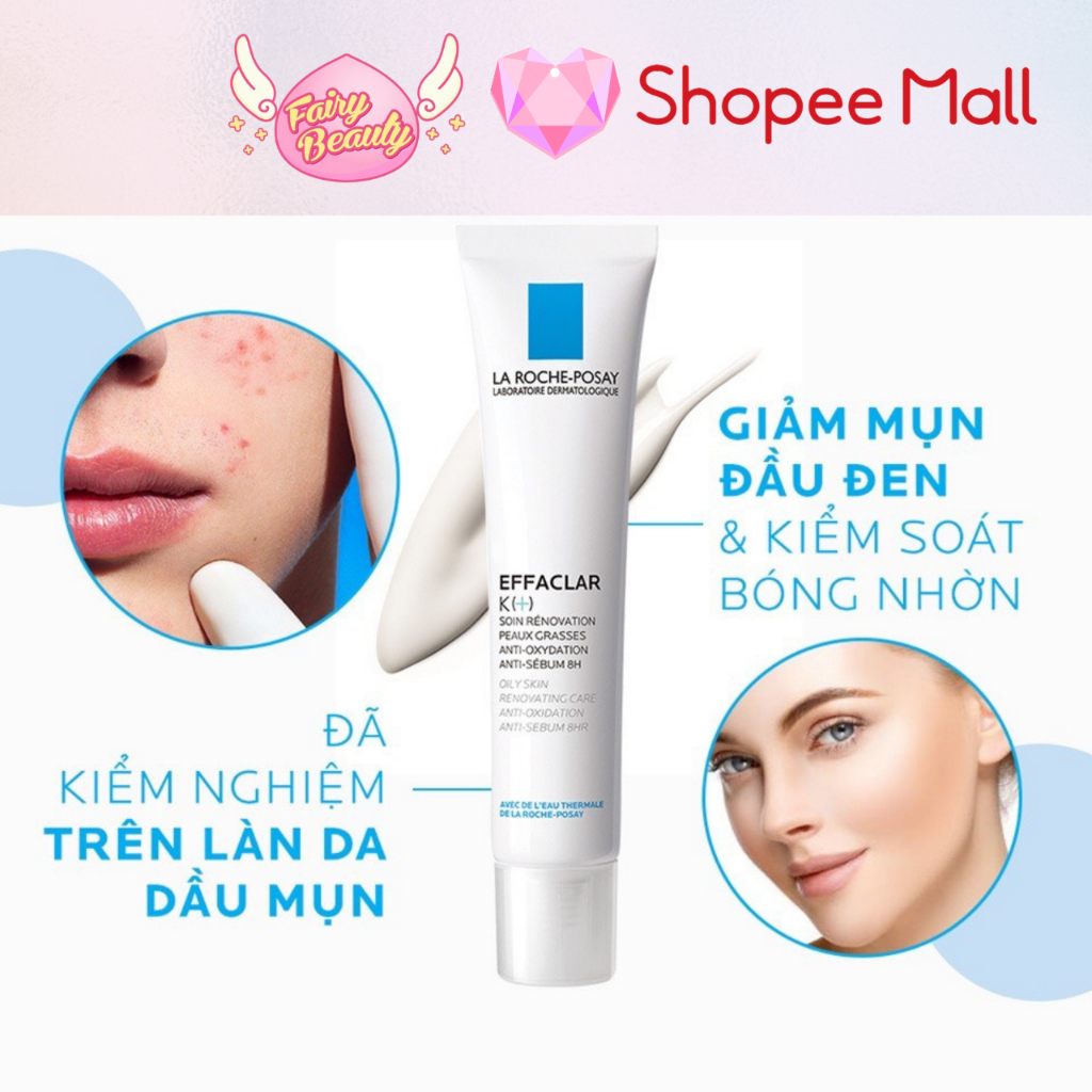 [LA ROCHE-POSAY] Bộ Sản Phẩm Làm Sạch Và Ngăn Ngừa Mụn Tối Ưu ( K+ 40ml - Effaclar Gel 15ml - Uvmune 400 3ml )