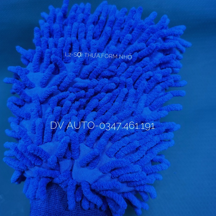 Găng tay rửa xe sợi microfiber lau rửa ô tô, xe máy chuyên dụng by DV AUTO