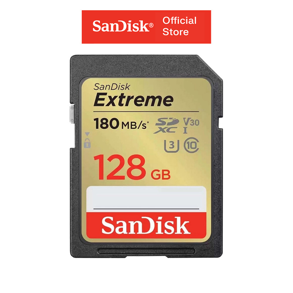 Thẻ nhớ SDXC SanDisk Extreme U3 V30 128GB 180MB/s SDSDXVA-128G-GNCIN