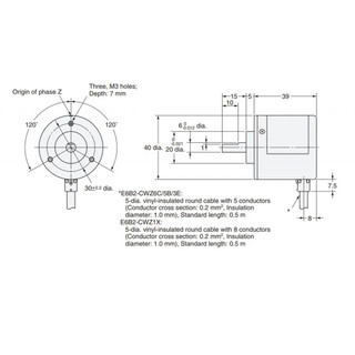 Bộ mã hóa vòng quay encoder omron E6B2-CWZ6C TBD124