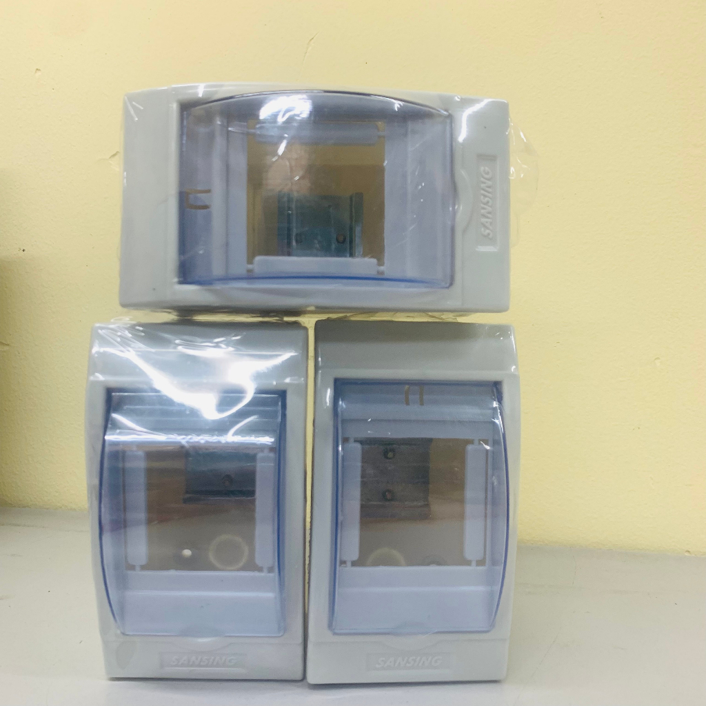 Hộp CB tép 2P, 3P loại nổi có nắp che trong suốt