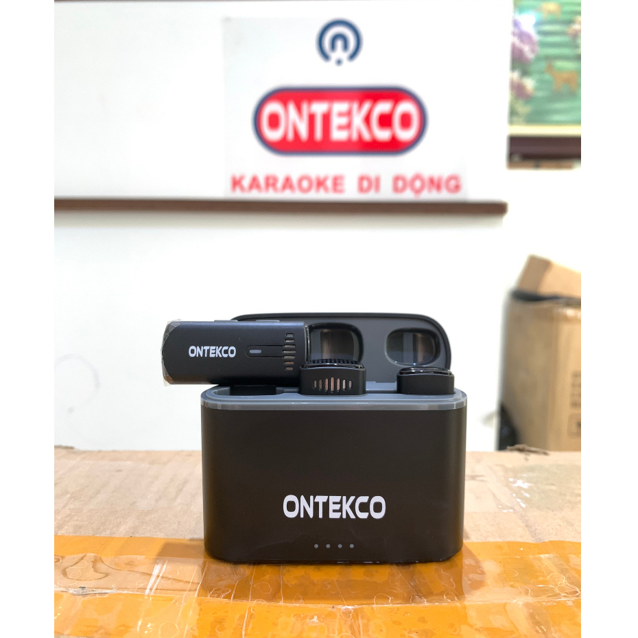 Mic thu âm không dây cài áo ONTEKCO  dùng với Điện Thoại chân type C - Kết nối nhanh chóng- Tín hiệu ổn định