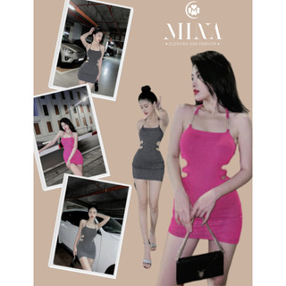 Đầm 2 dây Body khoét eo DX Cổ-Eo - 3426