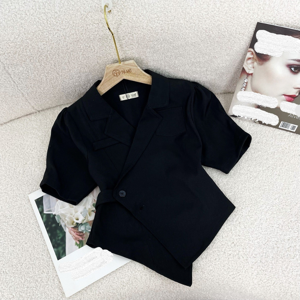 Áo Bigsize Nữ Tú Mỡ Áo kiểu Bigsize Thiết Kế Thon Gọn Áo cổ vest Chuli Hợp Đi Chơi Đi Tiệc Đủ Size 50-85kg AK0124